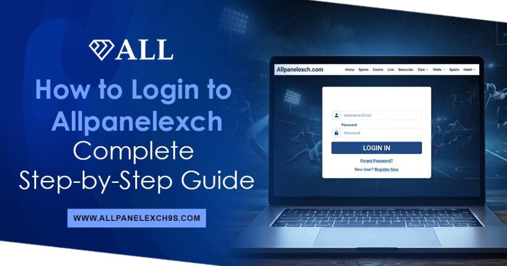 Allpanelexch login page with a step-by-step guide for secure account access