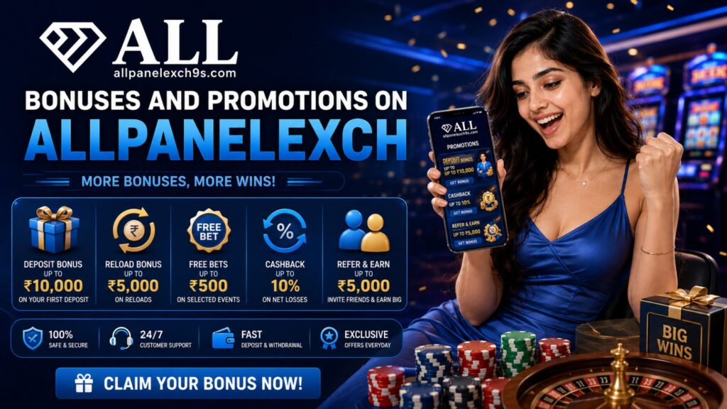 A structured breakdown chart explaining AllPanelExch bonus offers, wagering terms, and platform overview details for beginners.