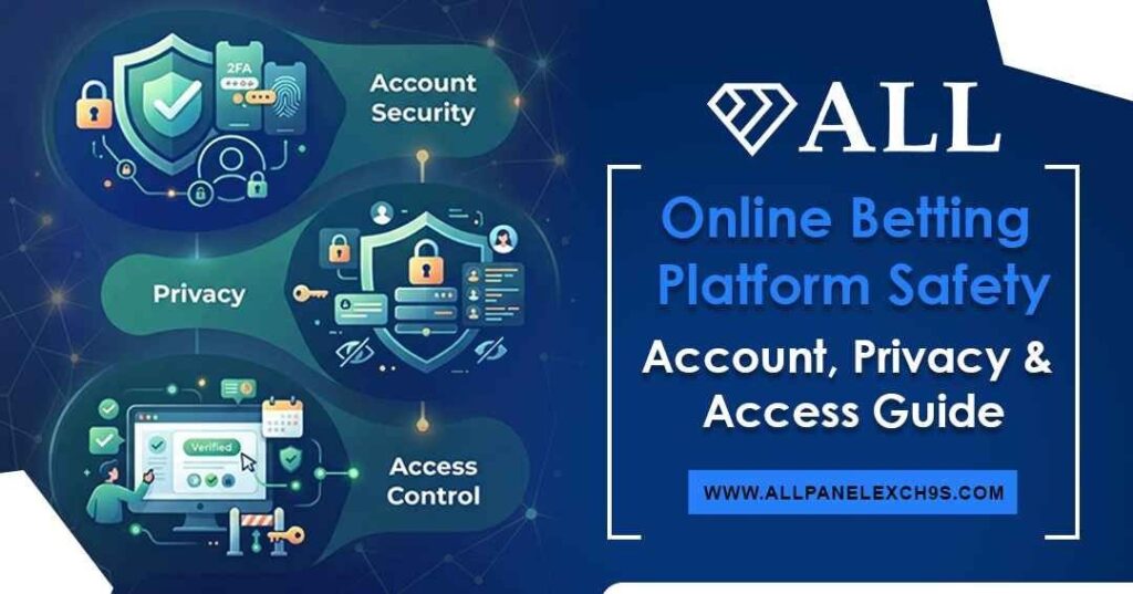 A structured platform overview detailing online betting platform safety protocols, account privacy controls, and secure access steps for users.